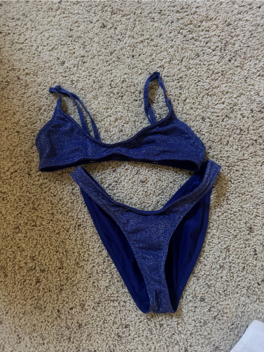 Triangl Shimmering Deep Blue Two-Piece Bikini